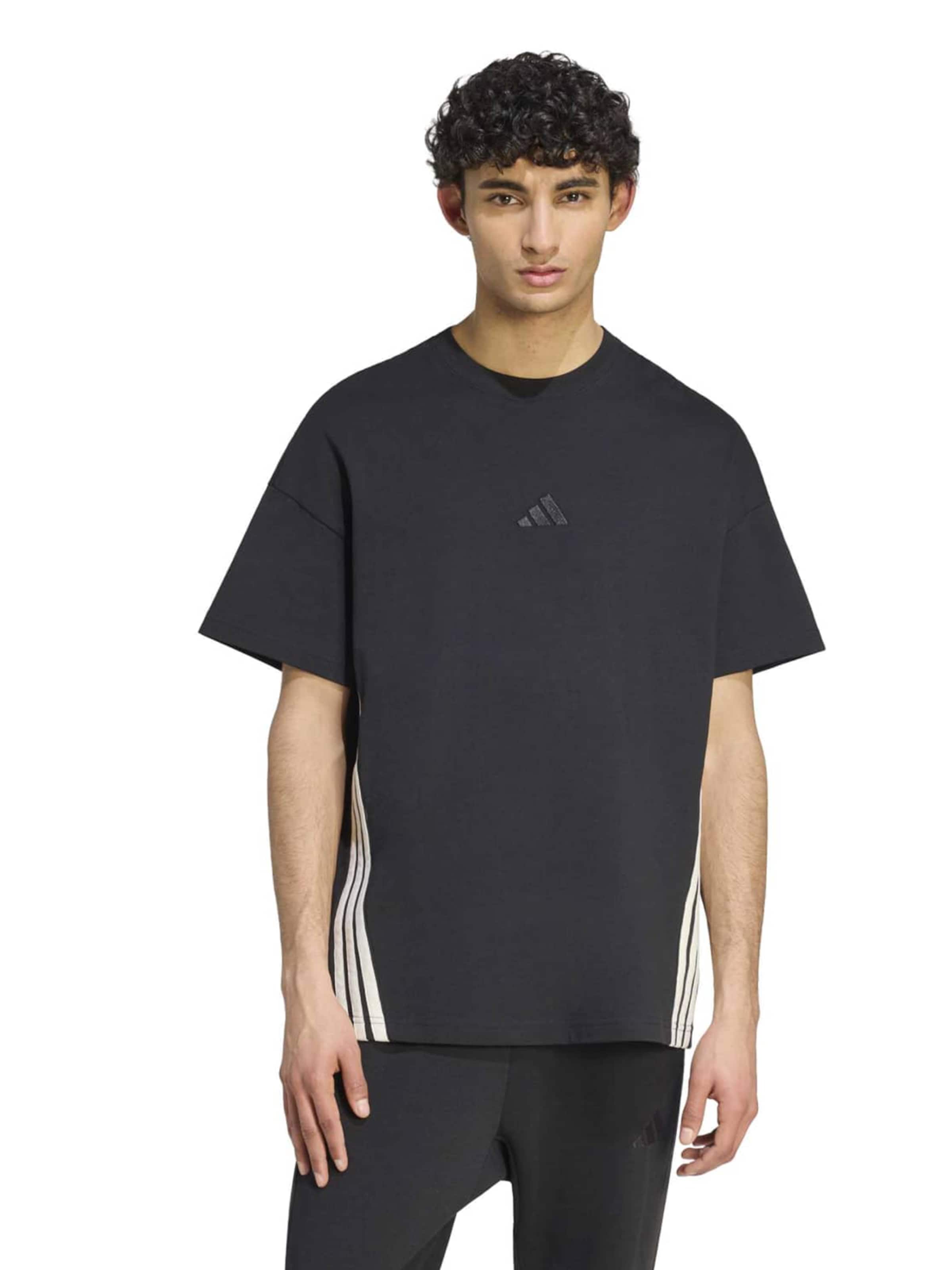ADIDAS SPORTSWEAR Funkcionalna majica | črna barva: sprednja stran