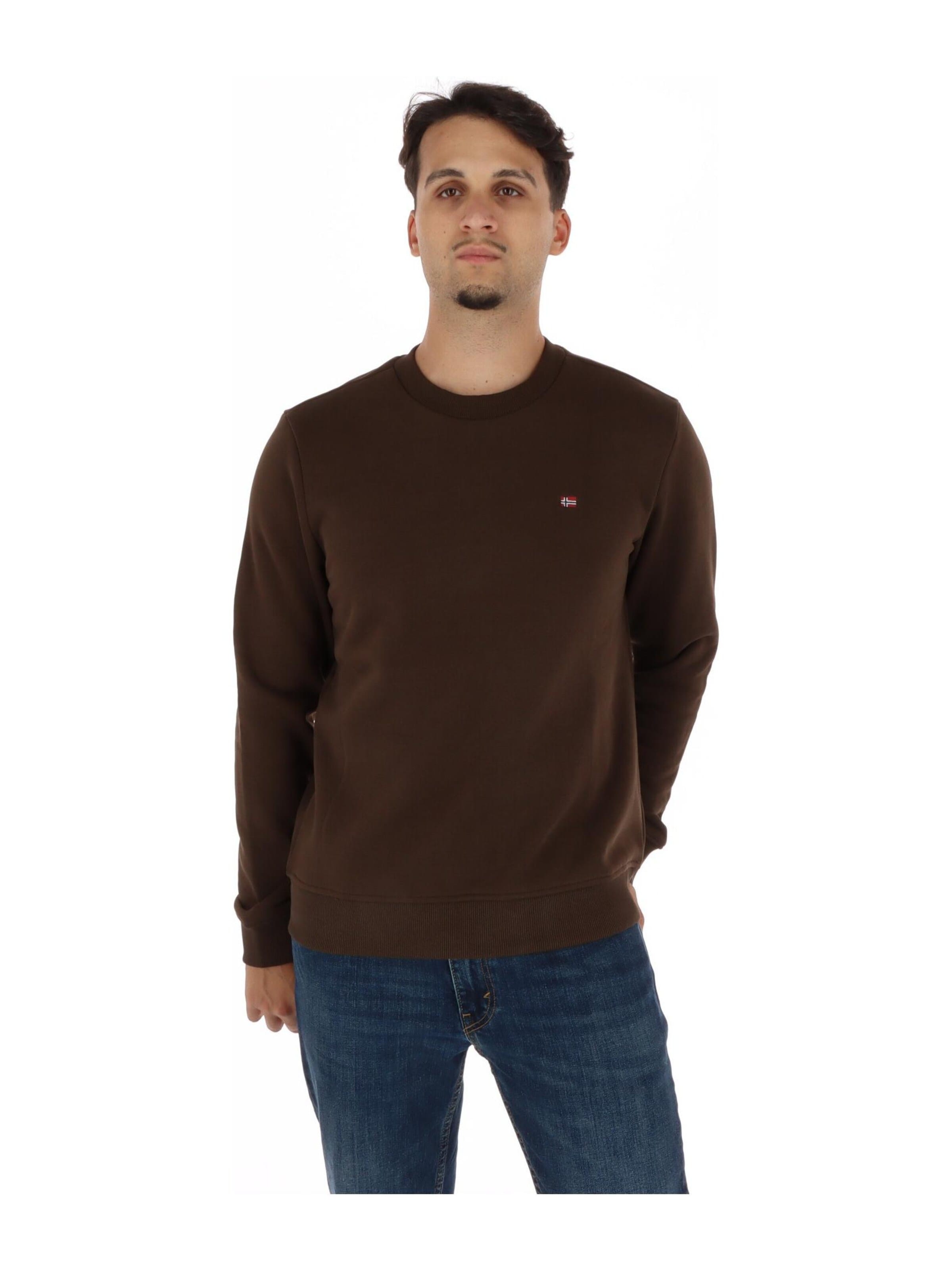 Sweat-shirt NAPAPIJRI en marron : devant