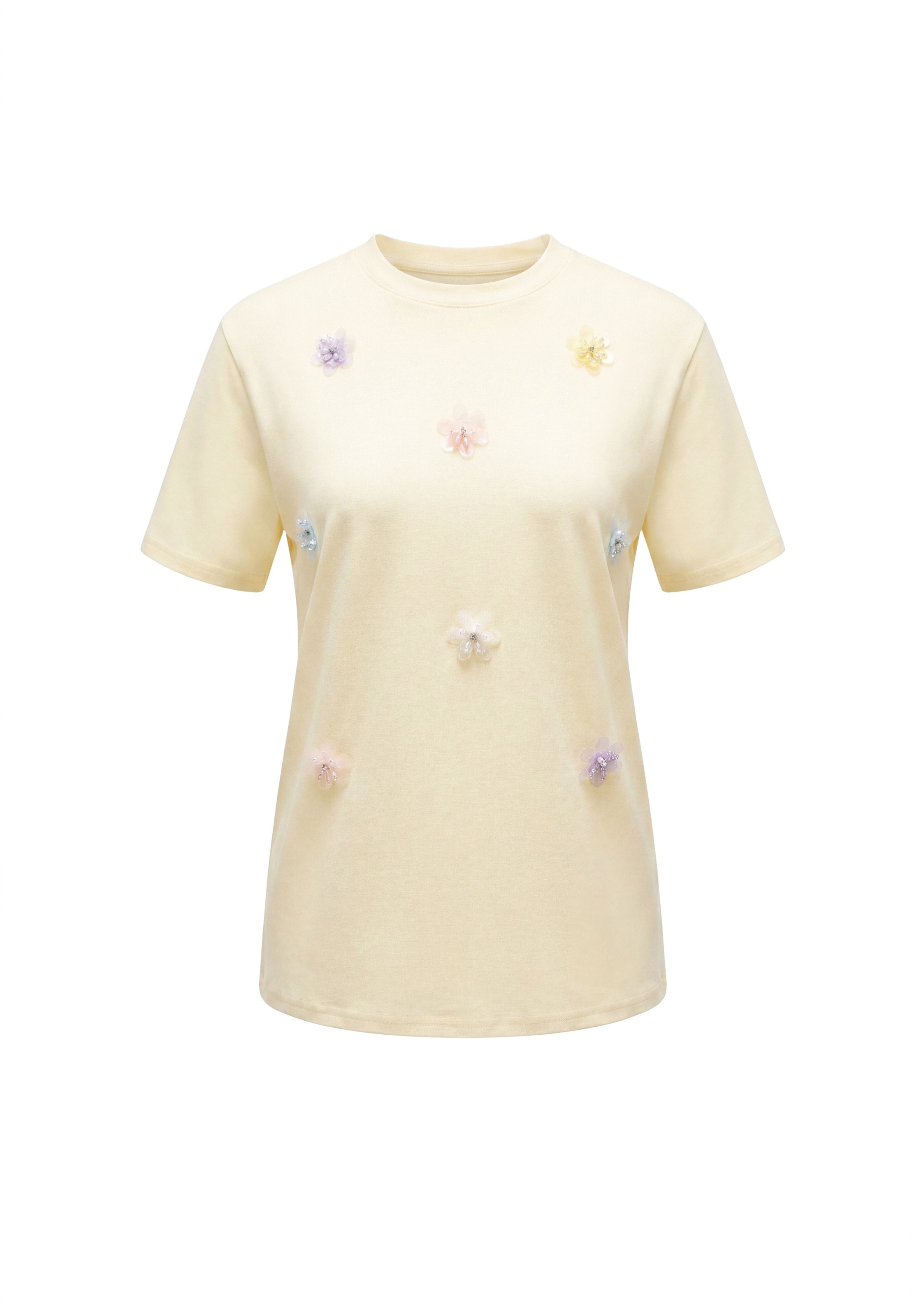 MYMO Camisa 'Pop' em S em azul claro / amarelo claro / roxo pastel / rosa claro, Vista do artigo