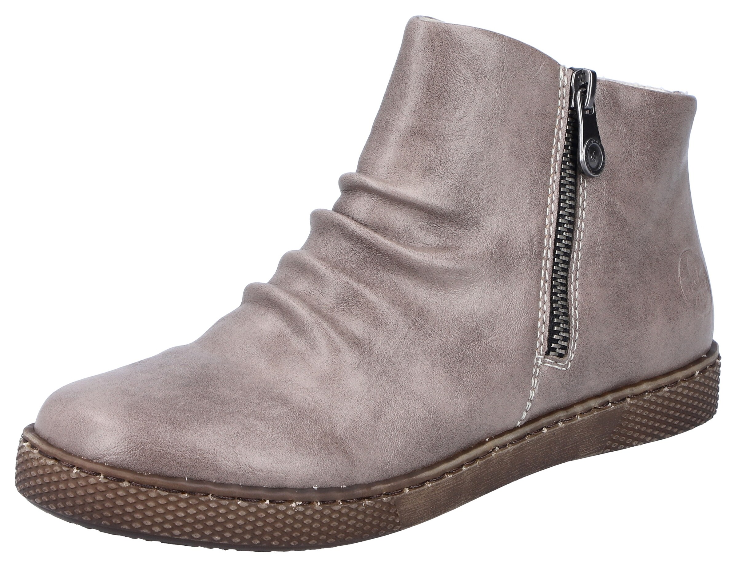 Rieker Booties in Grey: front