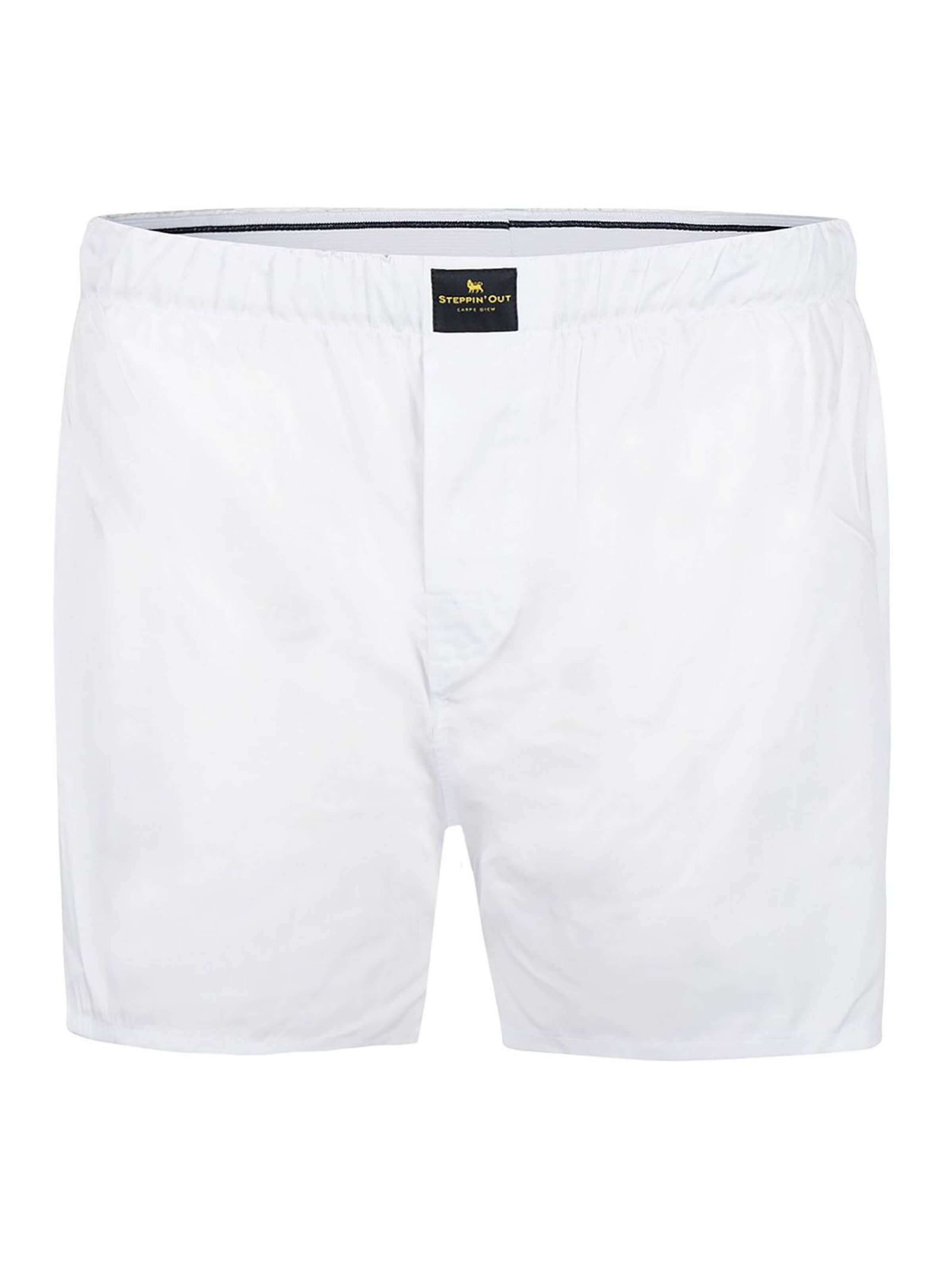 Steppin' out Boxer shorts in White: front