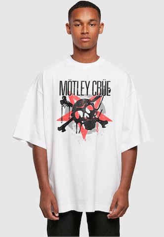 T-Shirt 'Motley Crue - Montage Skull' Merchcode en blanc : devant
