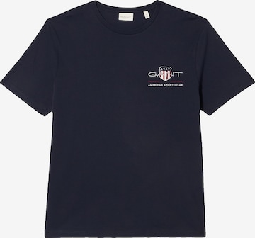 T-Shirt GANT en bleu : devant