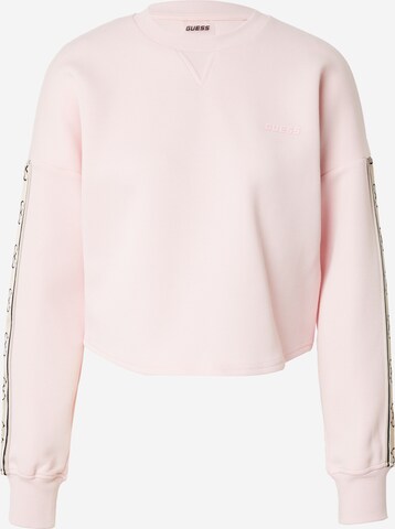 GUESS Sportsweatshirt 'CYMONE' in Pink: predná strana