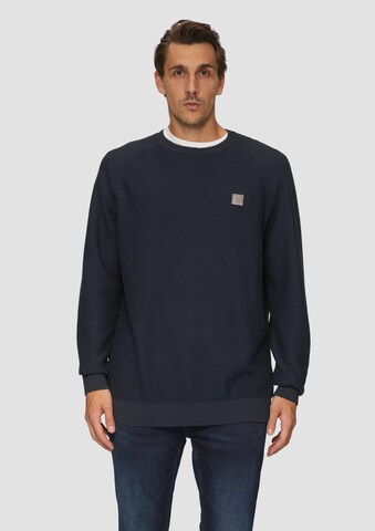 Pull-over s.Oliver Red Label Big & Tall en bleu : devant