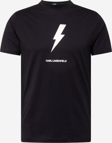 T-Shirt Karl Lagerfeld en noir : devant