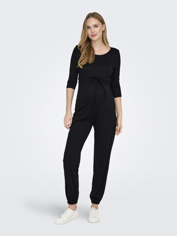 Only Maternity Jumpsuit 'Mima' in Zwart: voorkant