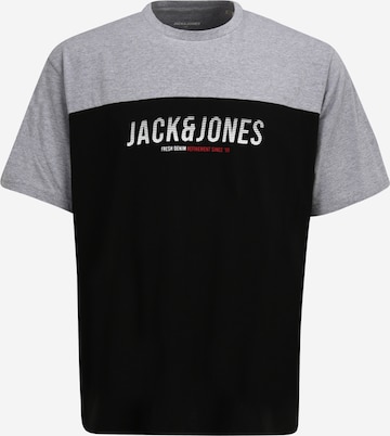 Jack & Jones Plus Shirt in Zwart: voorkant