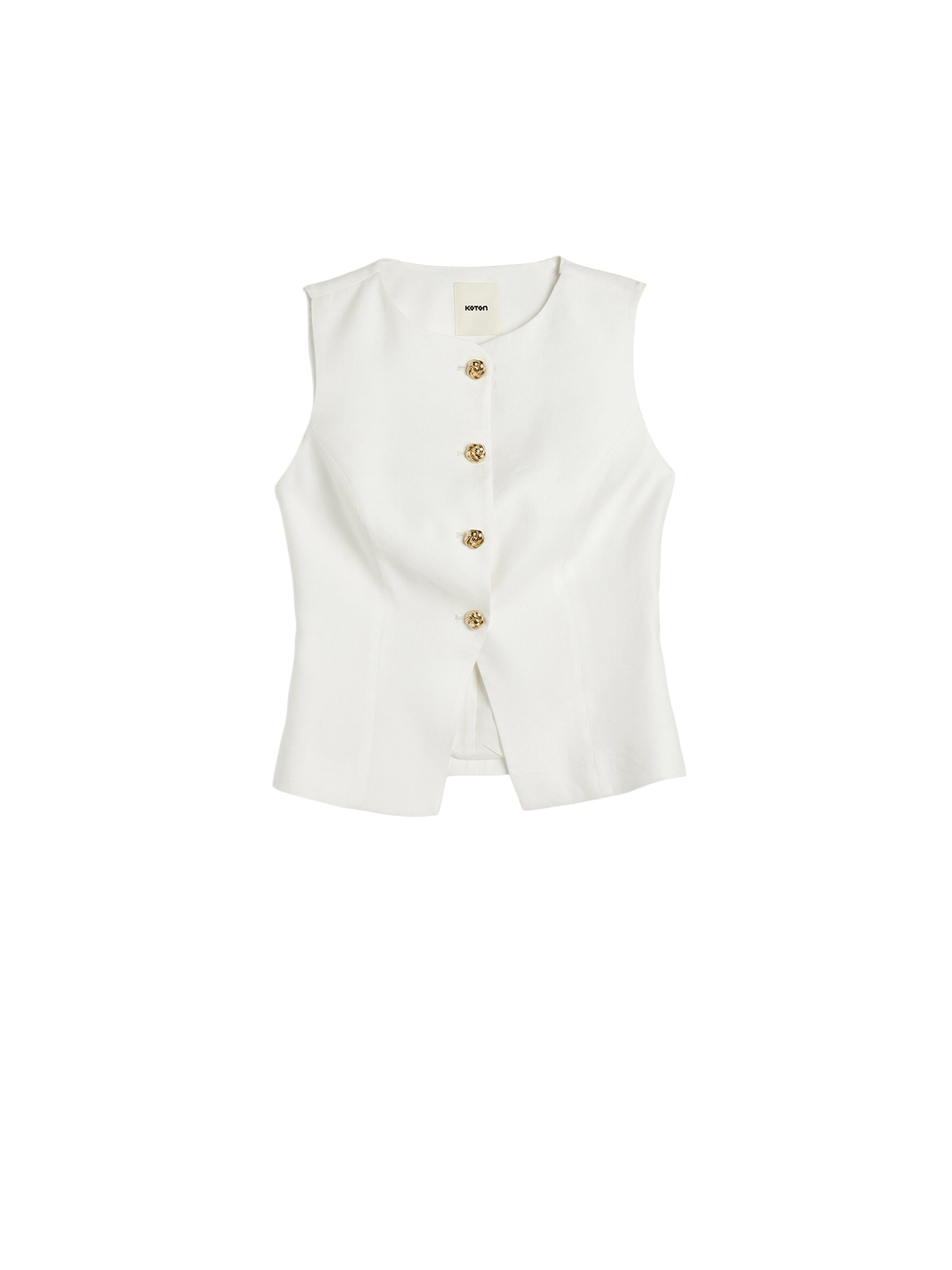 Koton Gilet in Wit: voorkant