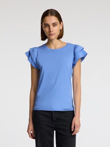 SELECTED FEMME Shirts 'SLFCamila' i blå: forside