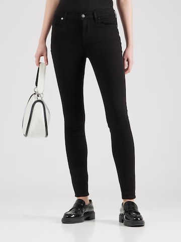 Skinny Jeans di 7 for all mankind in nero: frontale
