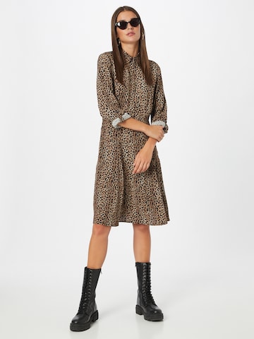 NÜMPH Shirt Dress 'DELSIA' in Brown