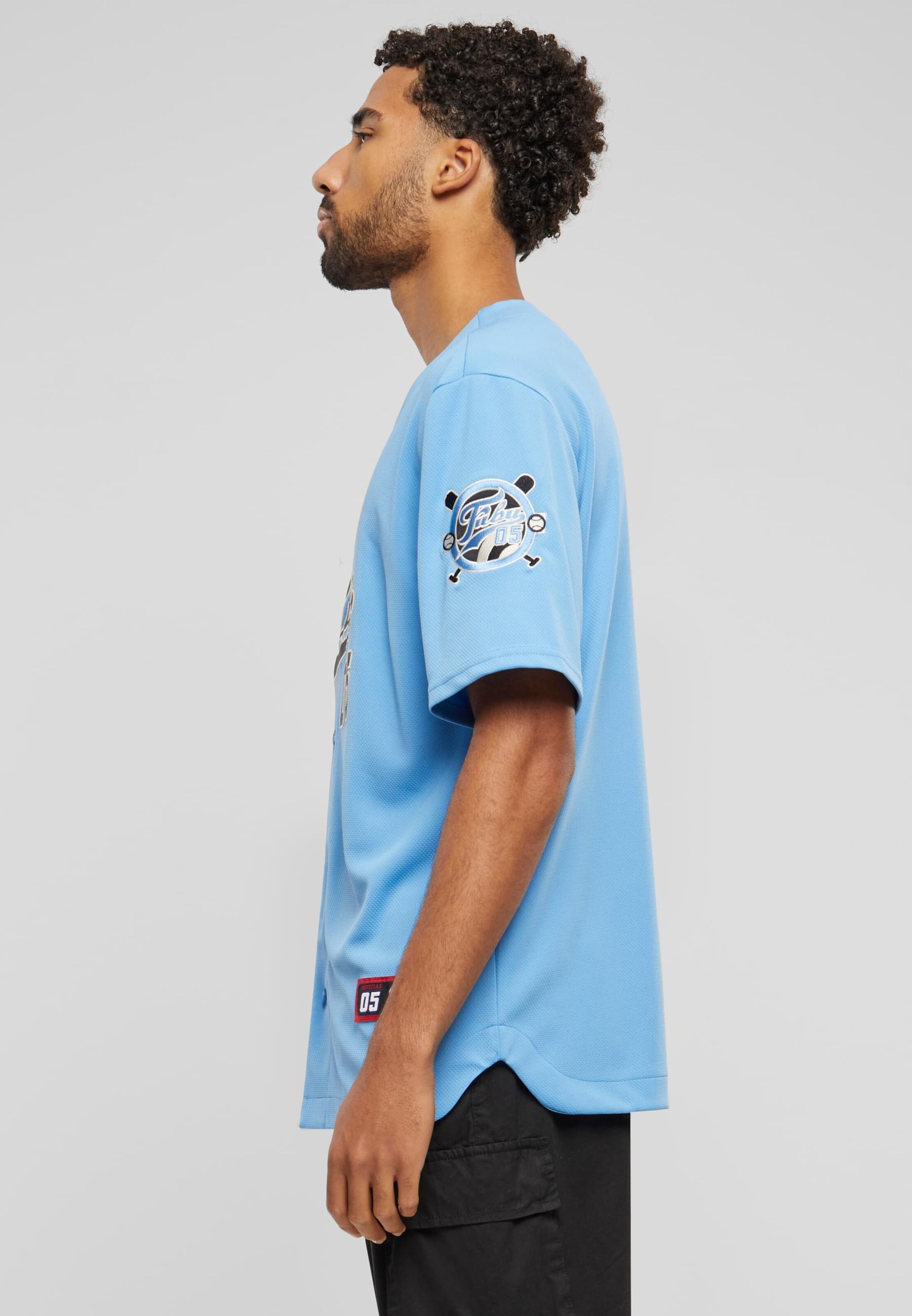 FUBU Regular fit Cămașă 'Varsity' pe Albastru Deschis | ABOUT YOU