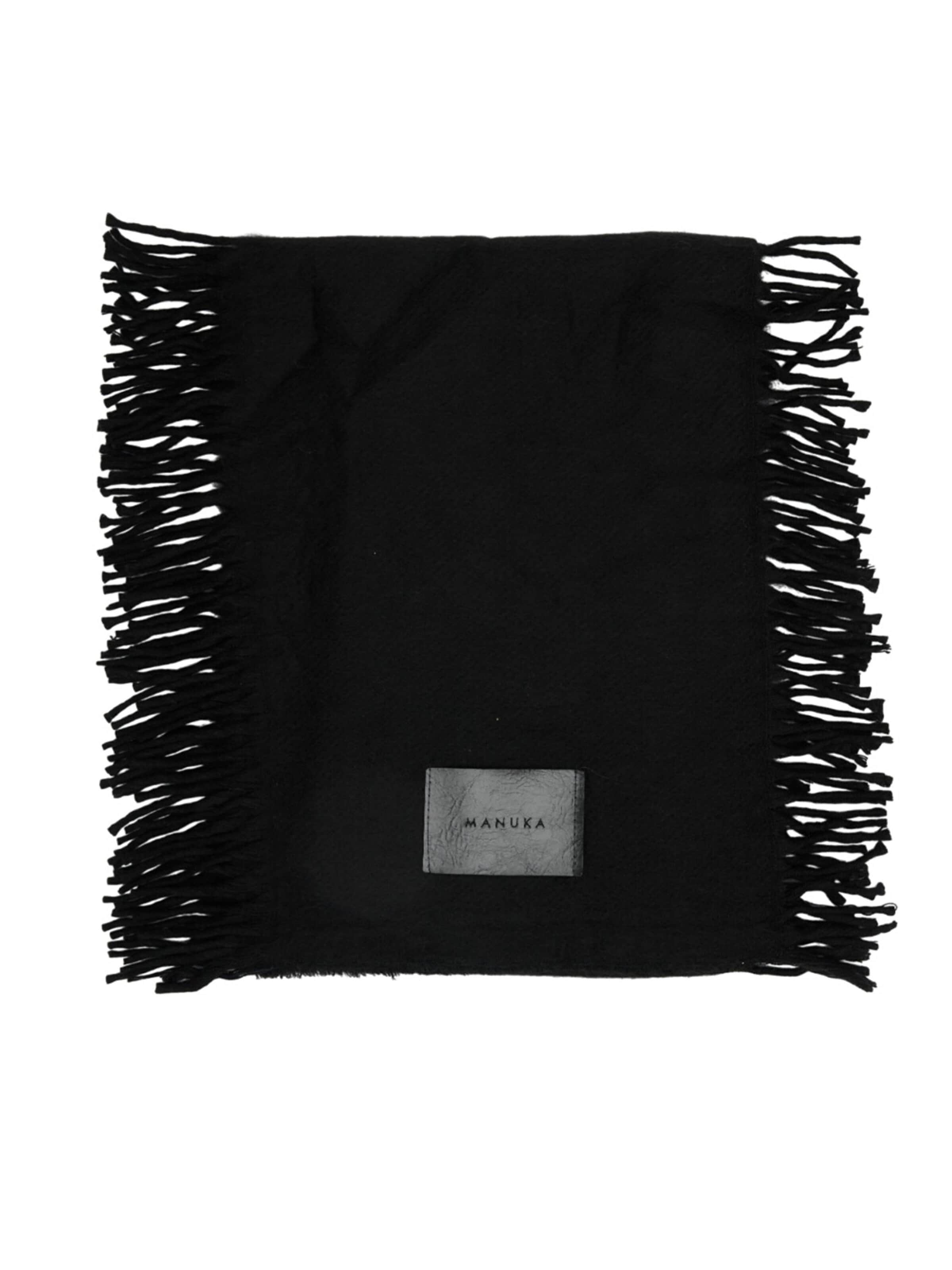 MANUKA Schal‌‌‌‌‌‌‌‌‌‌ in Schwarz: Vorderseite