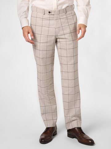 Andrew James Regular Broek 'Carter' in Beige: voorkant