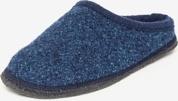 Gottstein Hausschuh 'Gottstein Walkpantoffel Wool Venture Low' in Blau: Vorderseite
