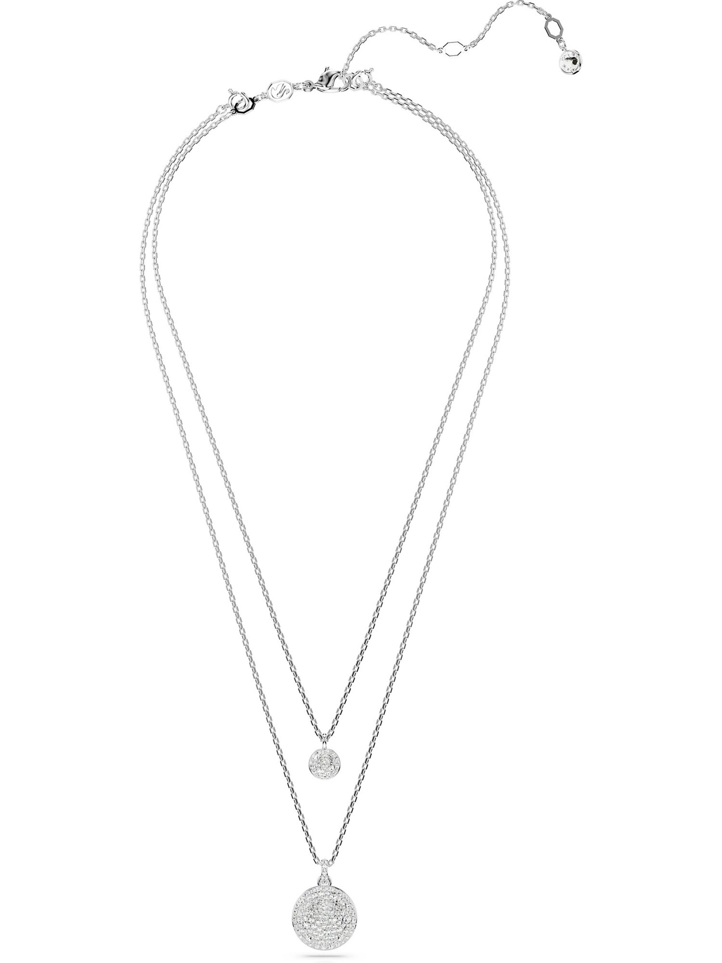 Swarovski Ketting in Zilver: voorkant