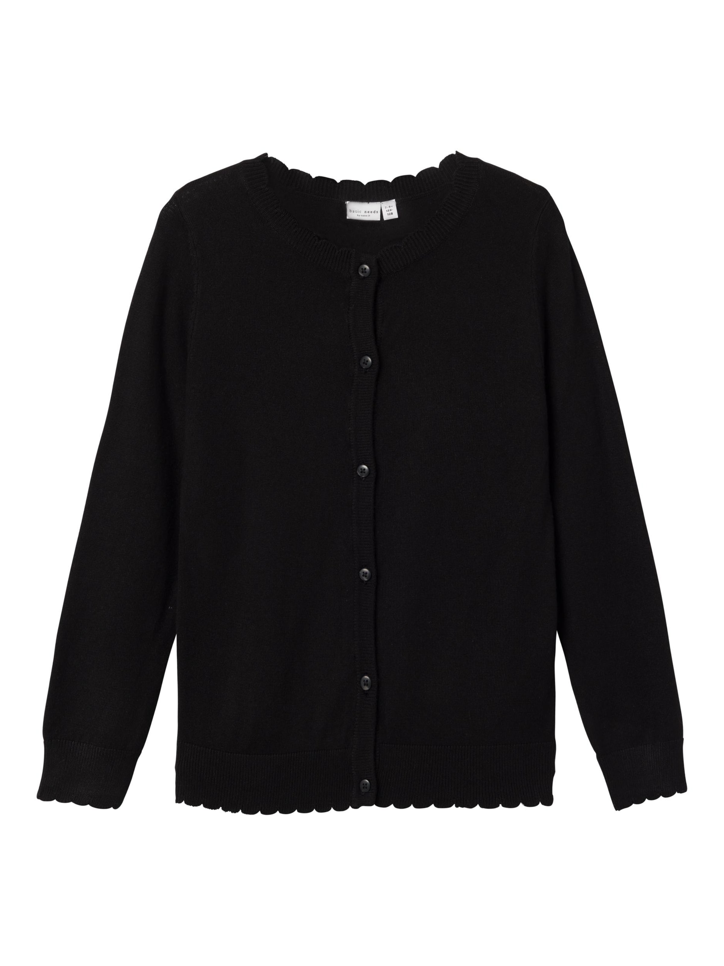 NAME IT Knit cardigan in Black: front