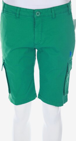 U.S.A POLO SPORT Shorts in 33 in Green: front