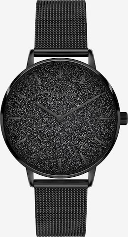 Tamaris Analoguhr in Schwarz: Vorderseite