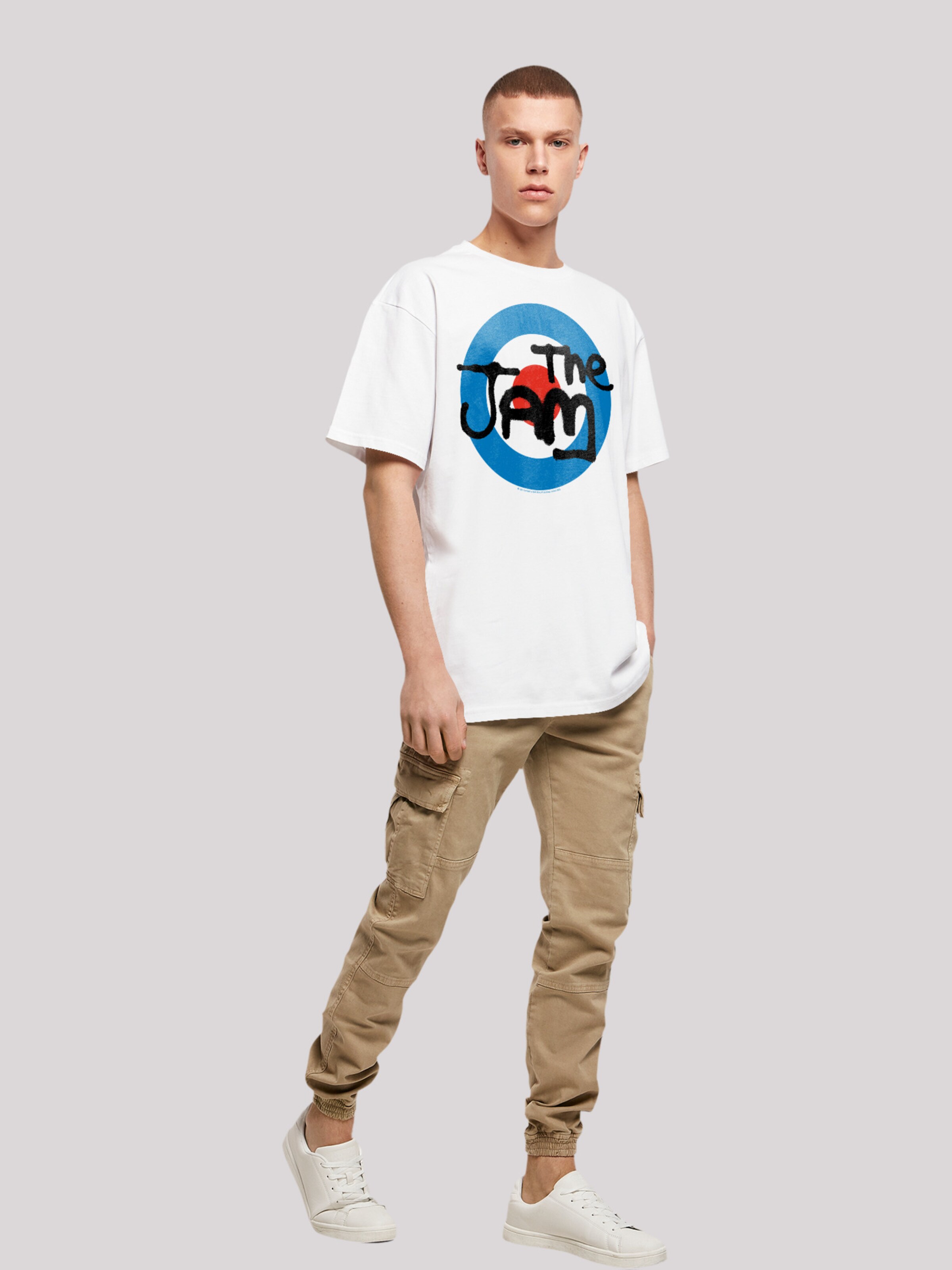 F4NT4STIC Shirt 'The Jam Band Classic Logo' in White | ABOUT YOU