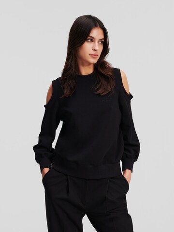 Karl Lagerfeld Sweatshirt in Black: front