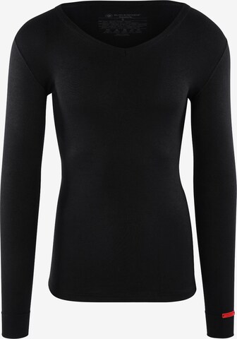 Blackspade Thermo Longsleeve - V-Neck in Schwarz: predná strana