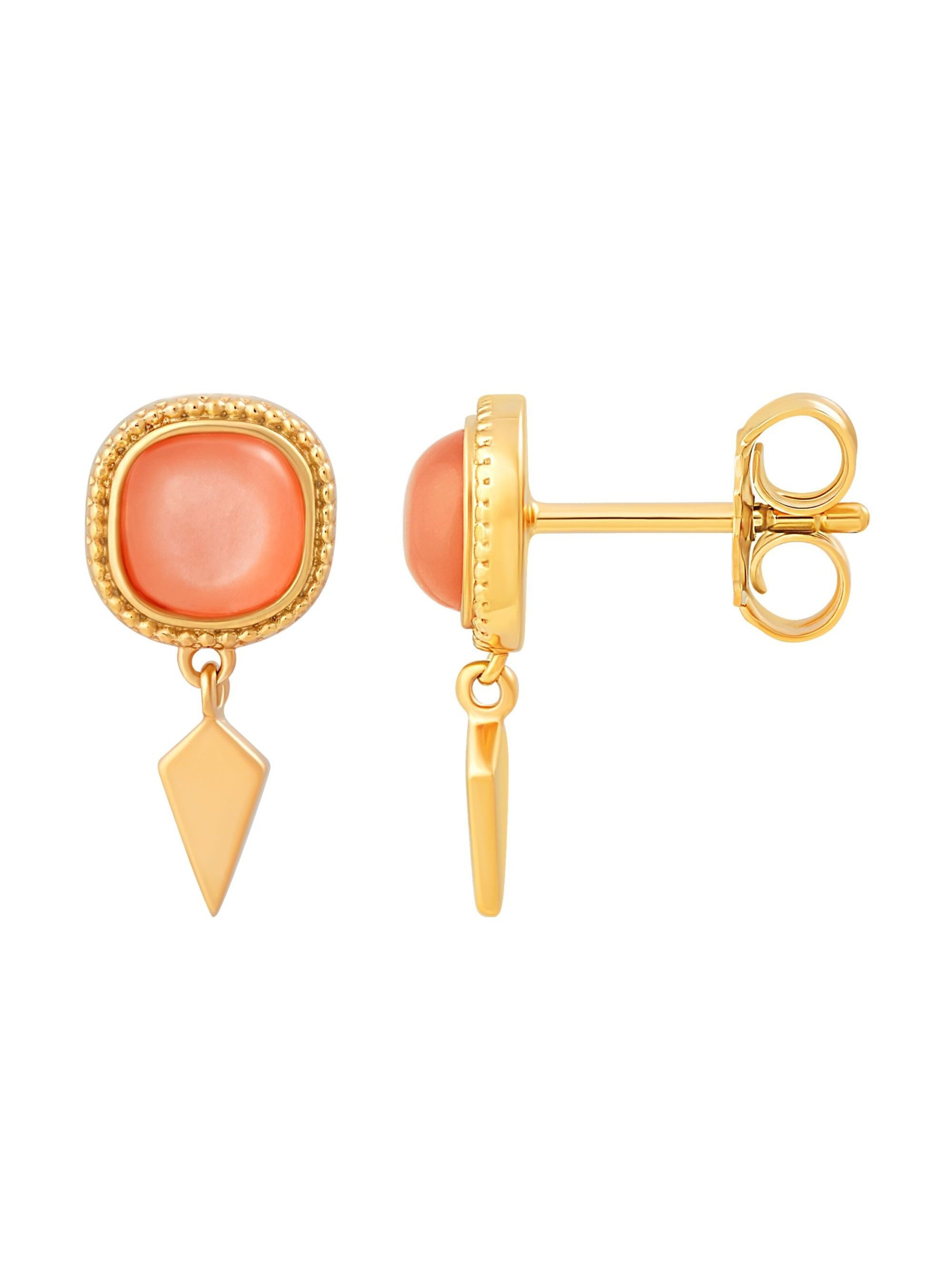 Boucles d'oreilles caï en or