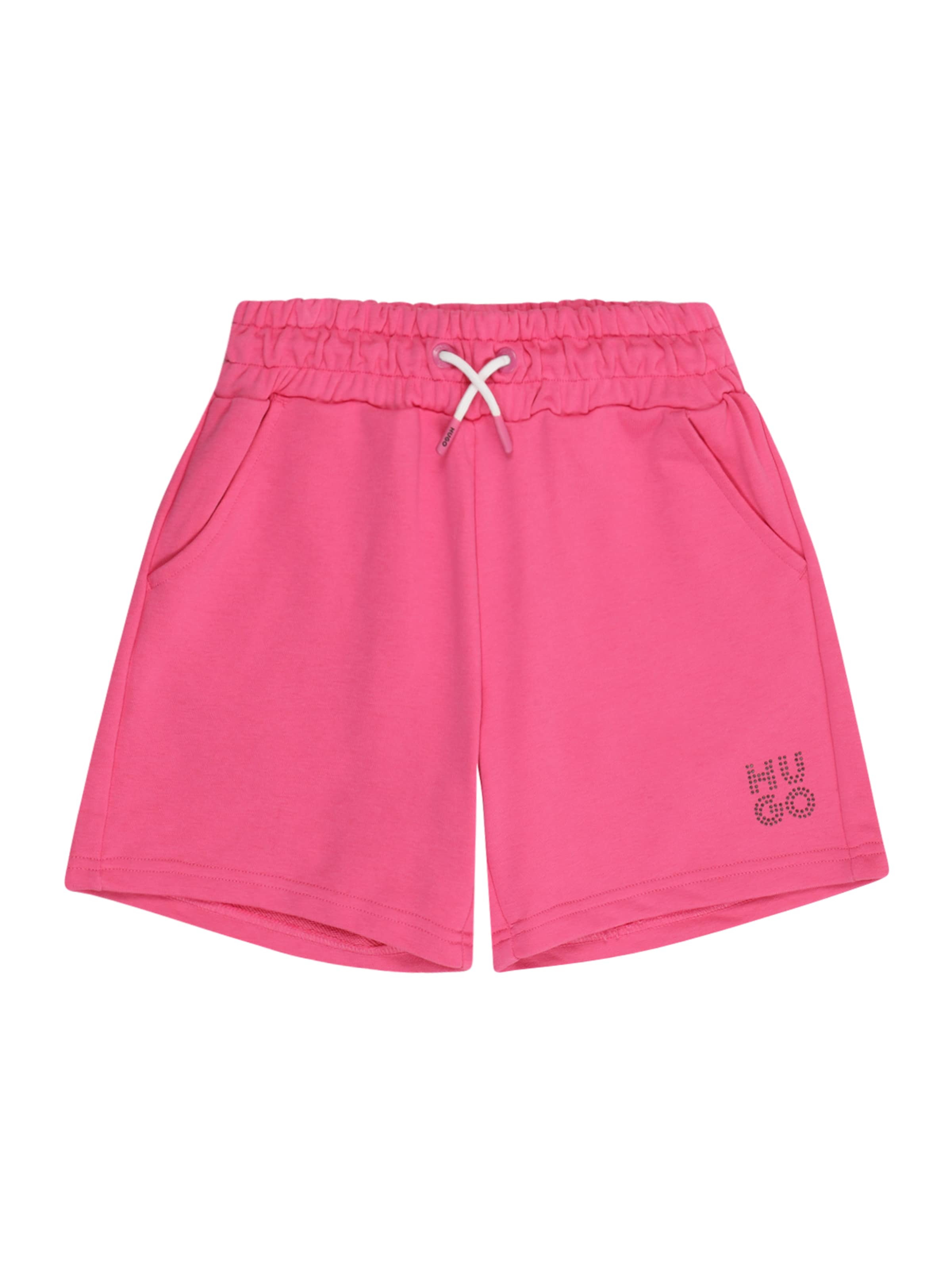 HUGO tavaline Püksid, värv roosa: eest vaates