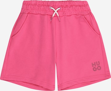 HUGO Szabványos Nadrág - rózsaszín: elől