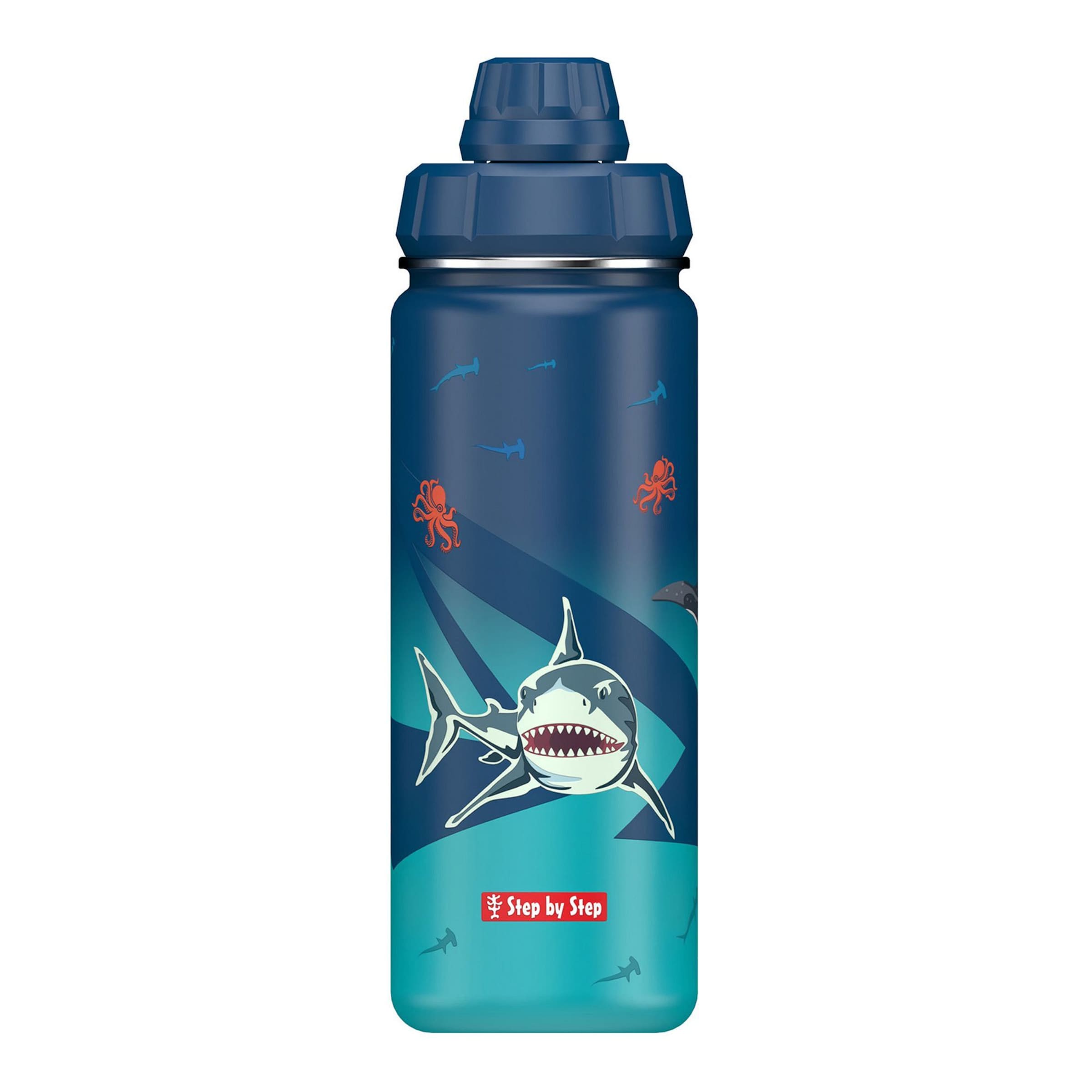 STEP BY STEP Drinking Bottle in Blue: front