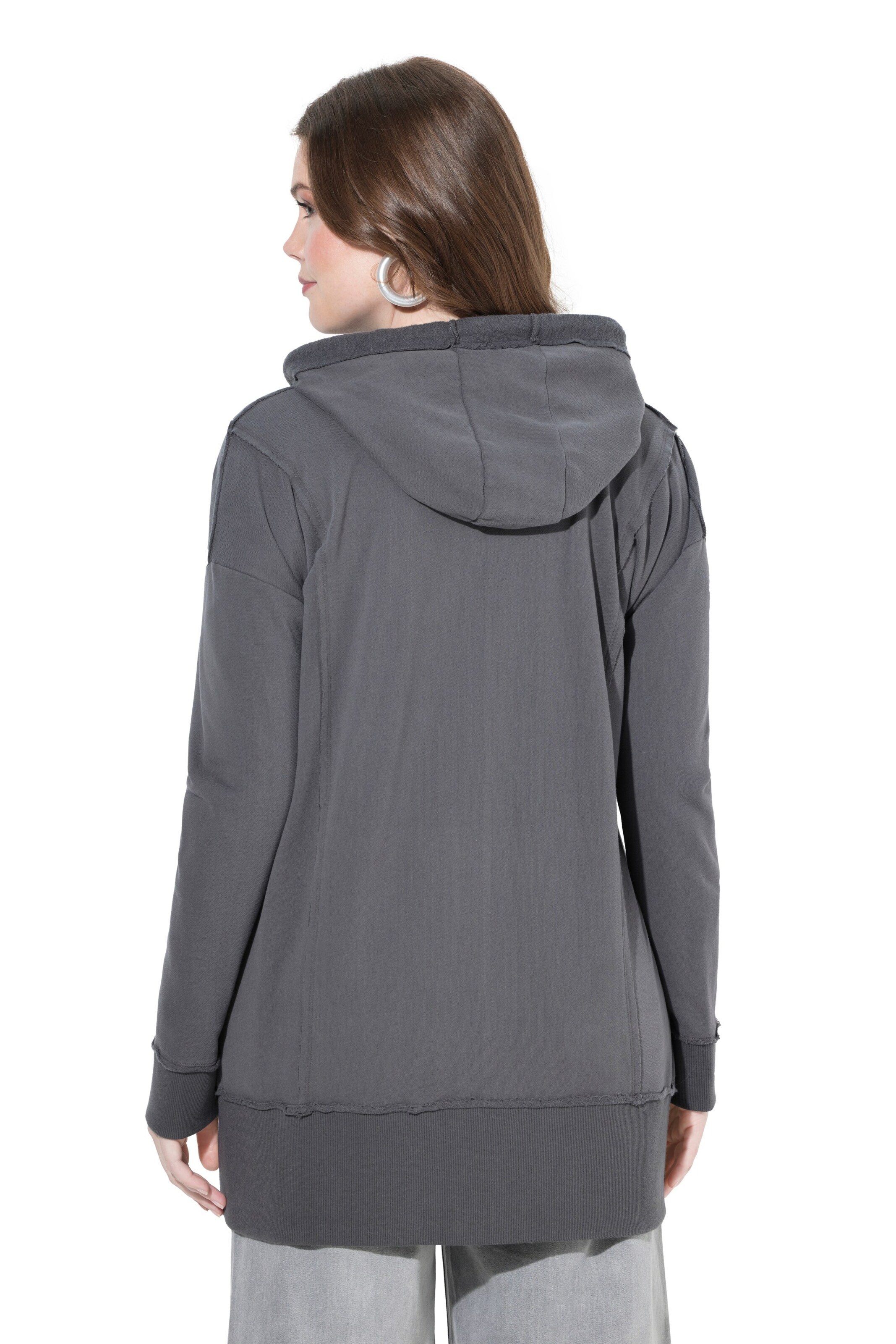 Ulla Popken Sweatjacke in Grau