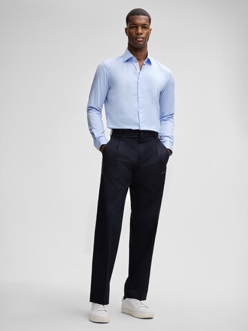 STRELLSON Slim fit Zakelijk overhemd 'Santos' in Blauw