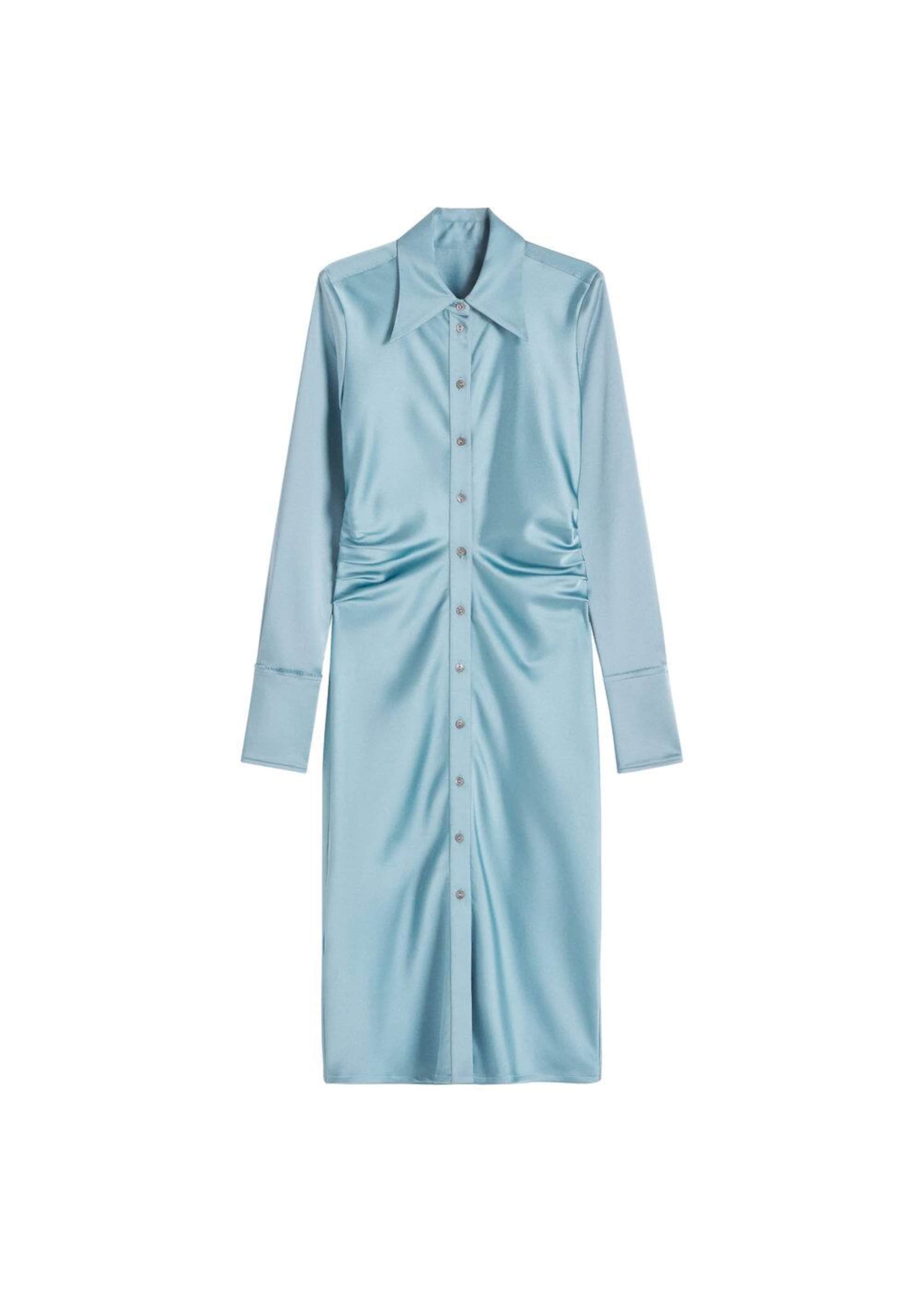 MANGO Košeľové šaty 'yashima' - Modrá: predná strana