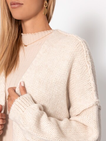 SASSYCLASSY Oversized Cardigan in Beige