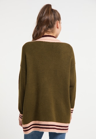 MYMO Knit Cardigan in Brown