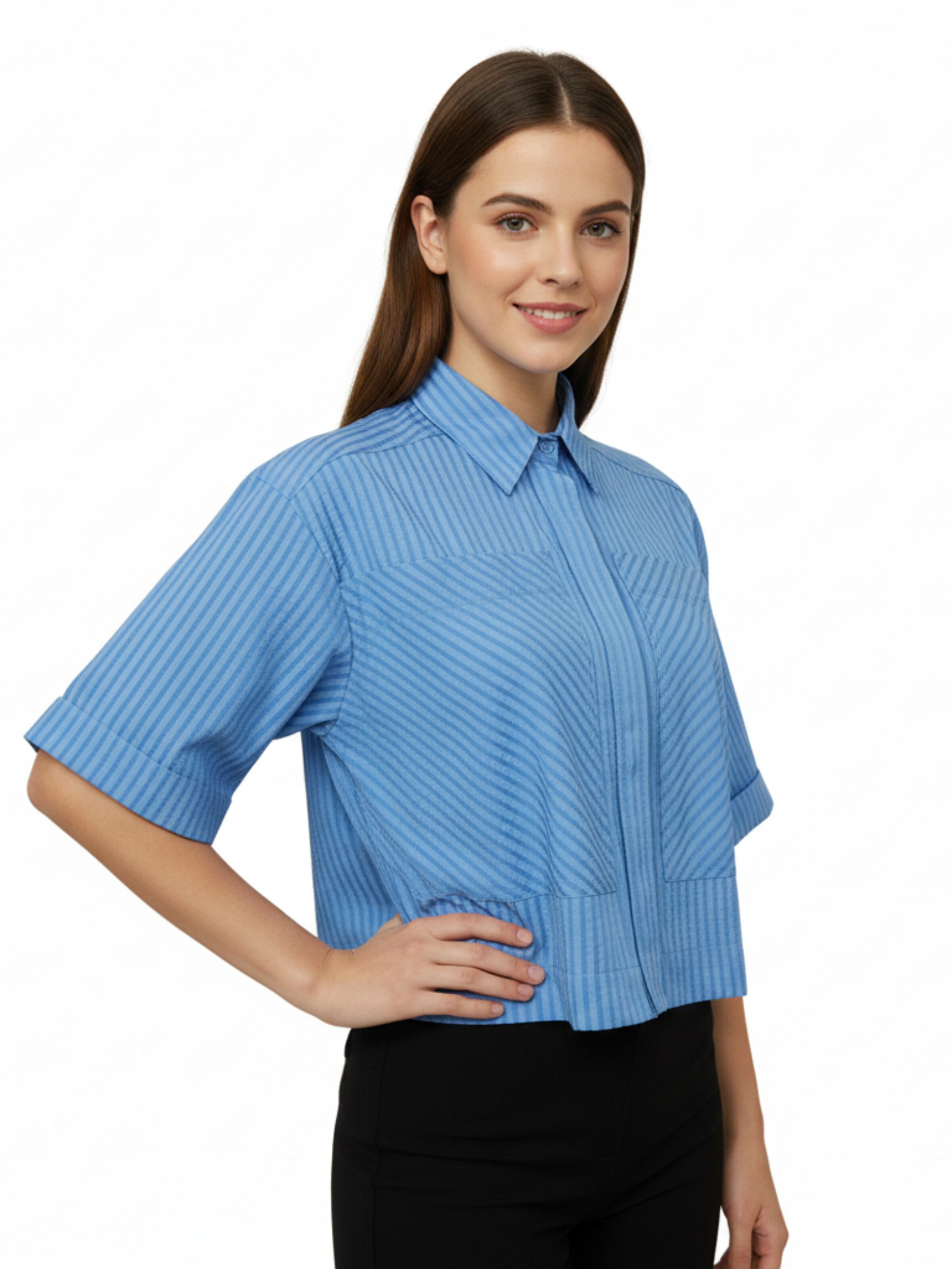 Radwa Blouse 'Radwa Women's stylish shirt' in Blue