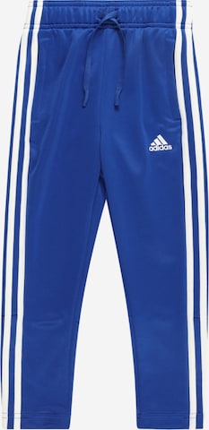 ADIDAS SPORTSWEAR Tapered Sportbyxa 'Designed 2 Move 3-Stripes' i blå: framsida