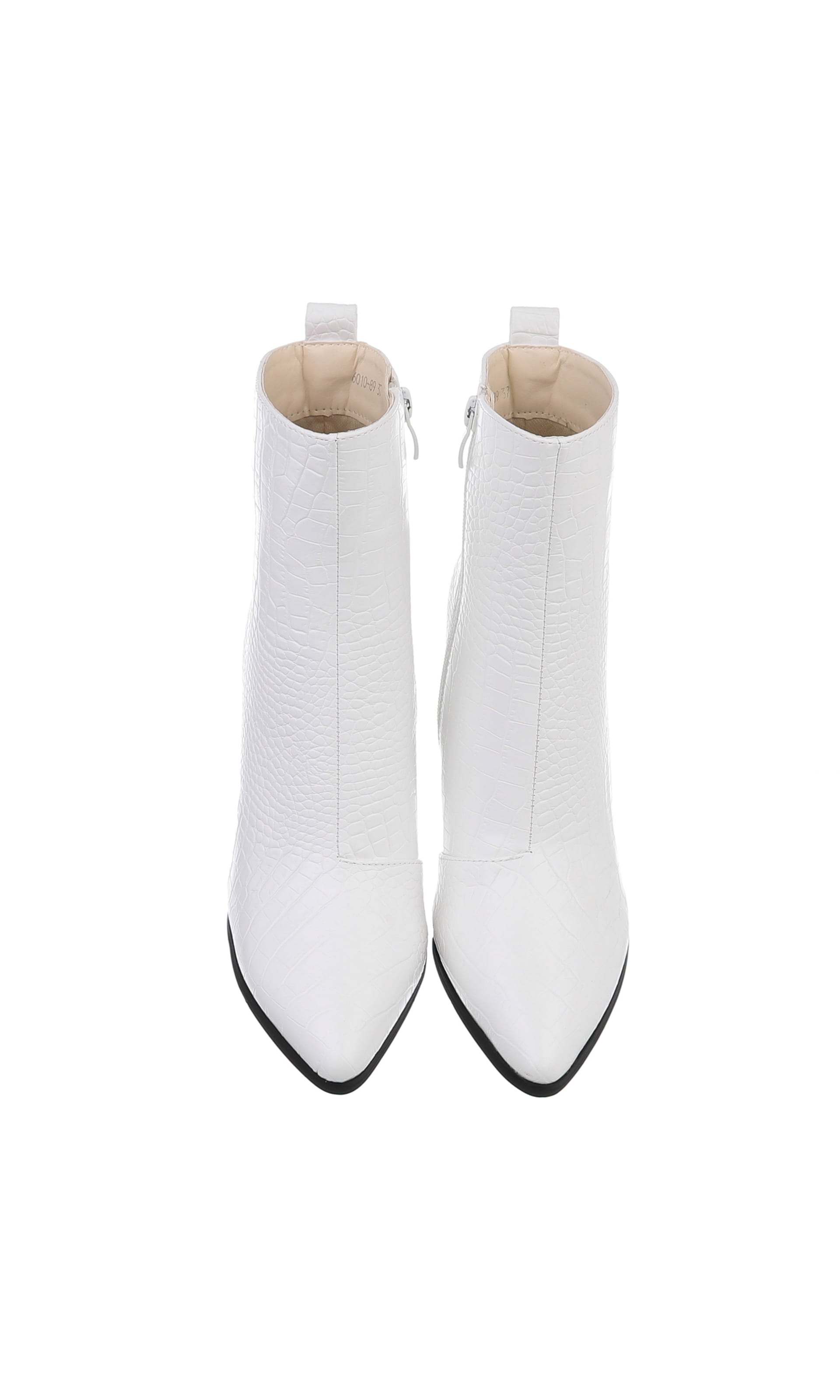 Ital-Design Stiefelette in Weiß