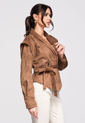 Ombre Tussenjas in Bruin