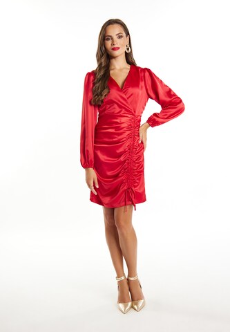 faina Cocktail Dress in Red