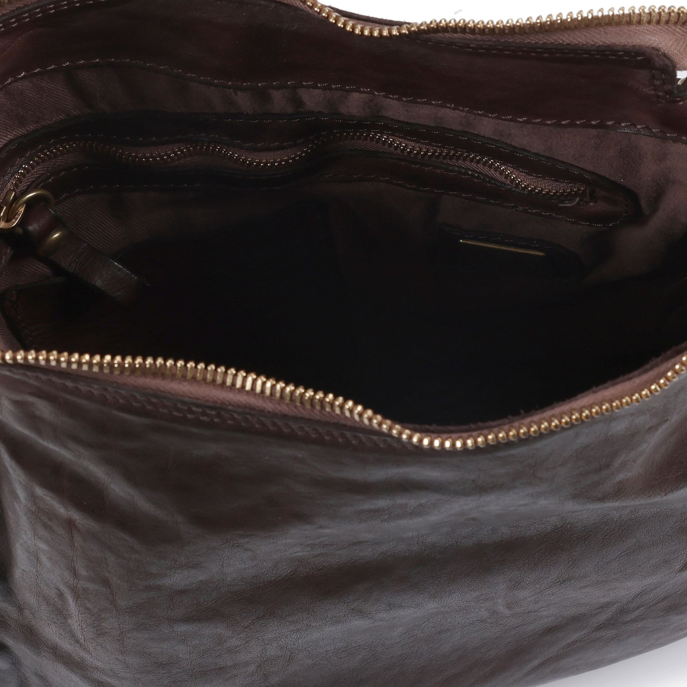 Borsa a spalla 'Siria' di Campomaggi in marrone