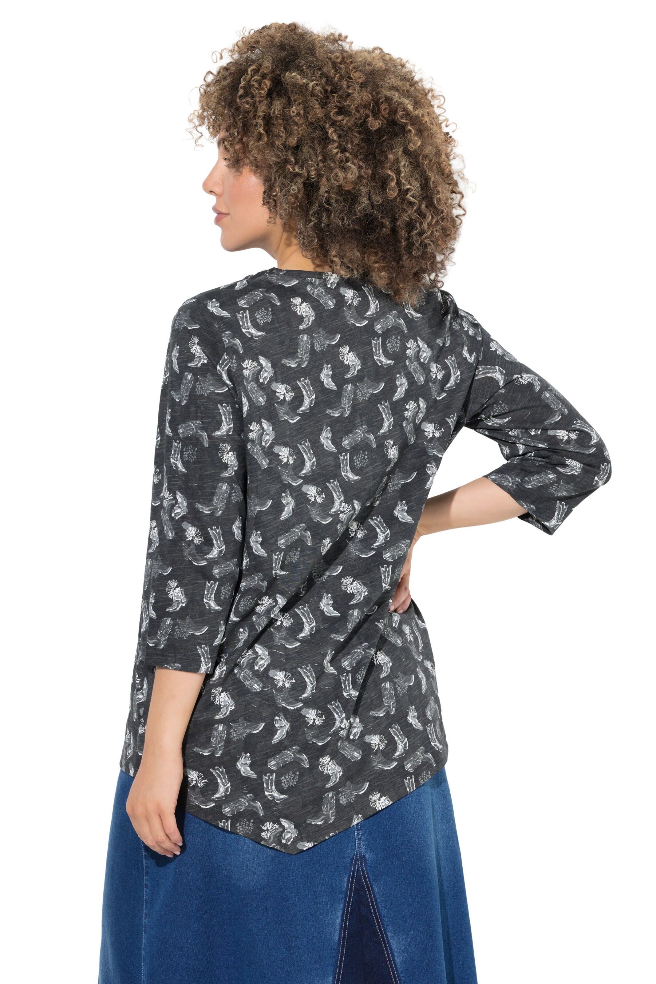 Ulla Popken Bluse in Schwarz