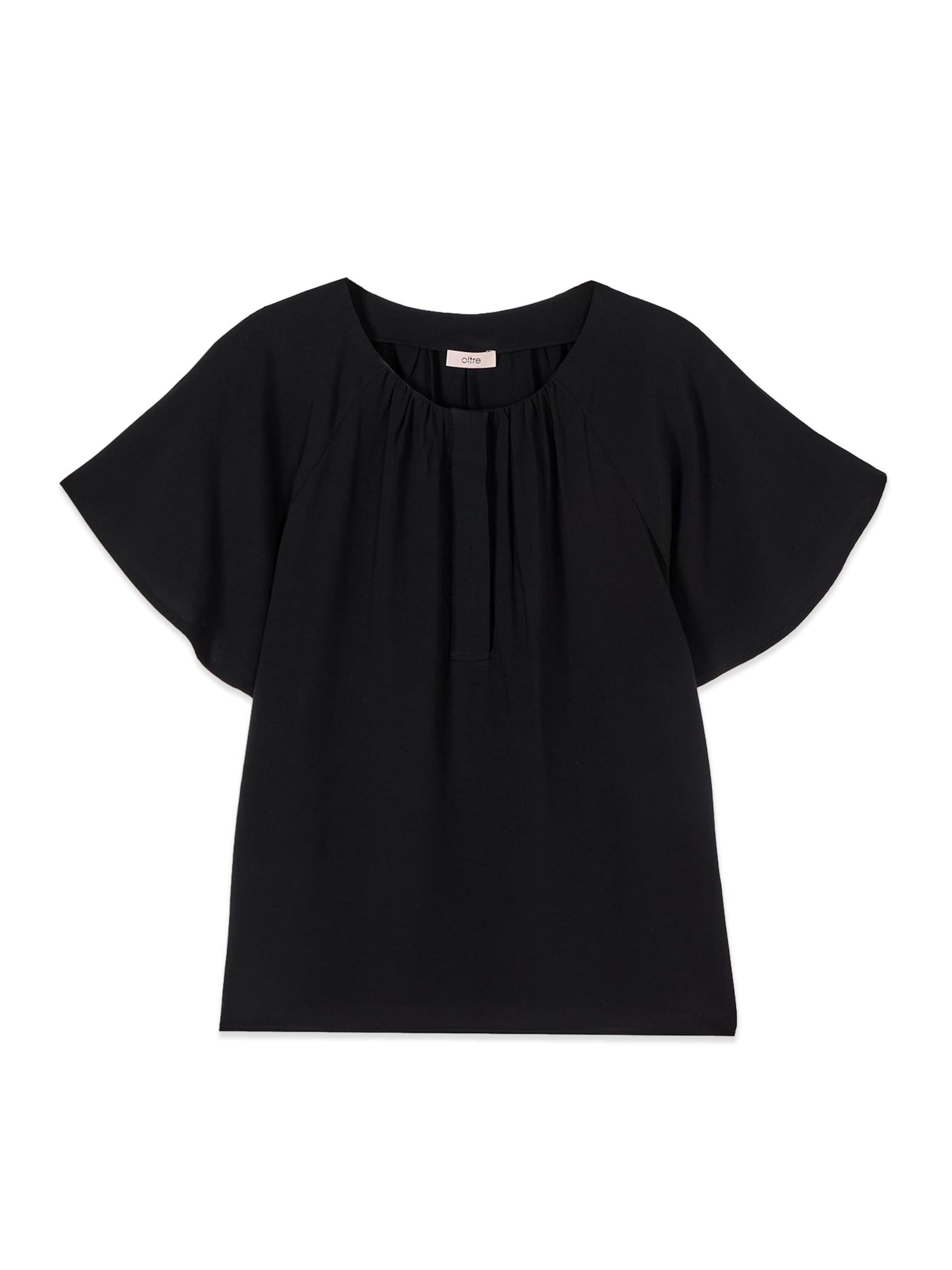 Camicia da donna di oltre in nero: frontale