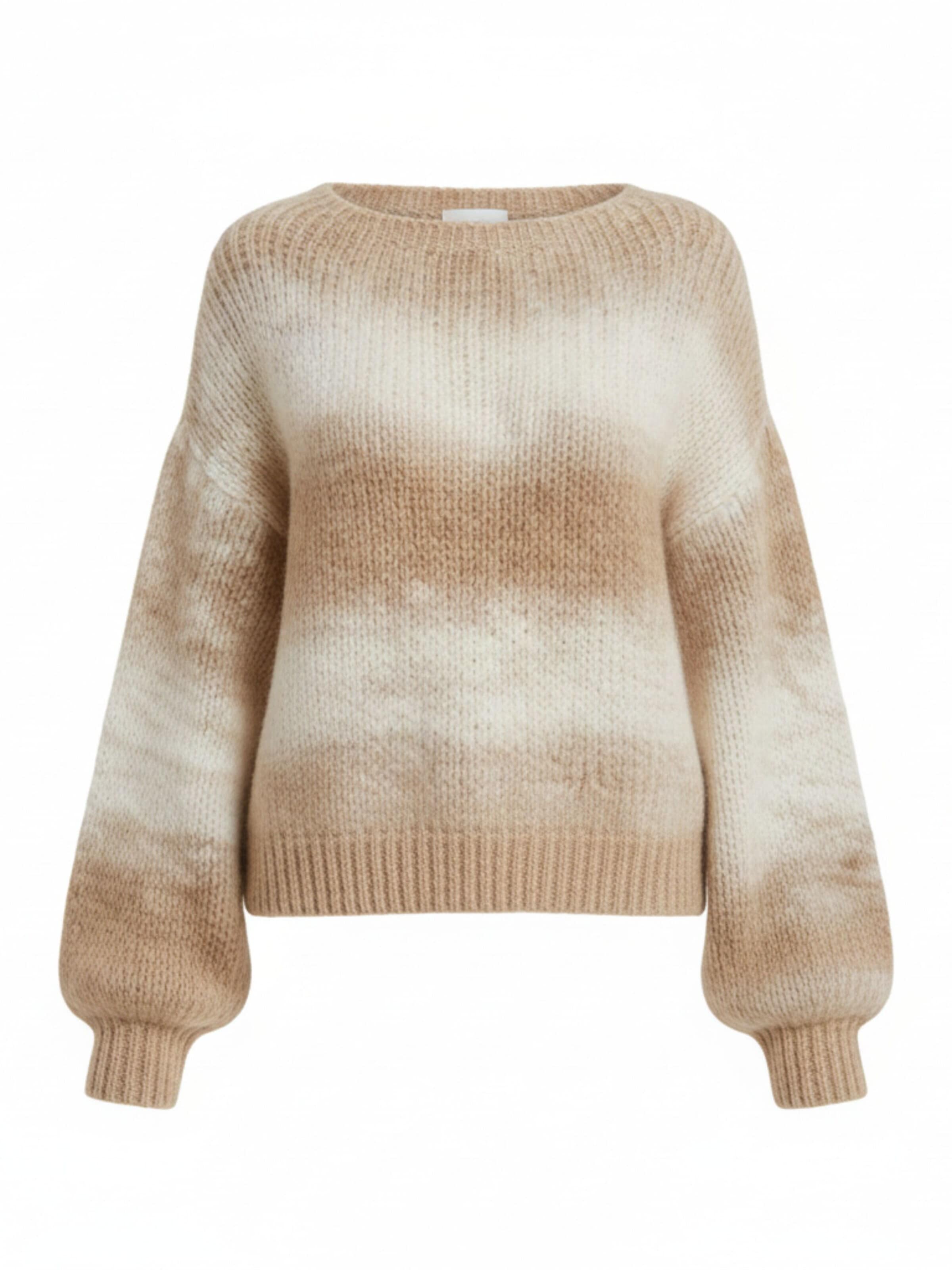 Cardigan 'Ine' WEARABLE STORIES en beige : devant