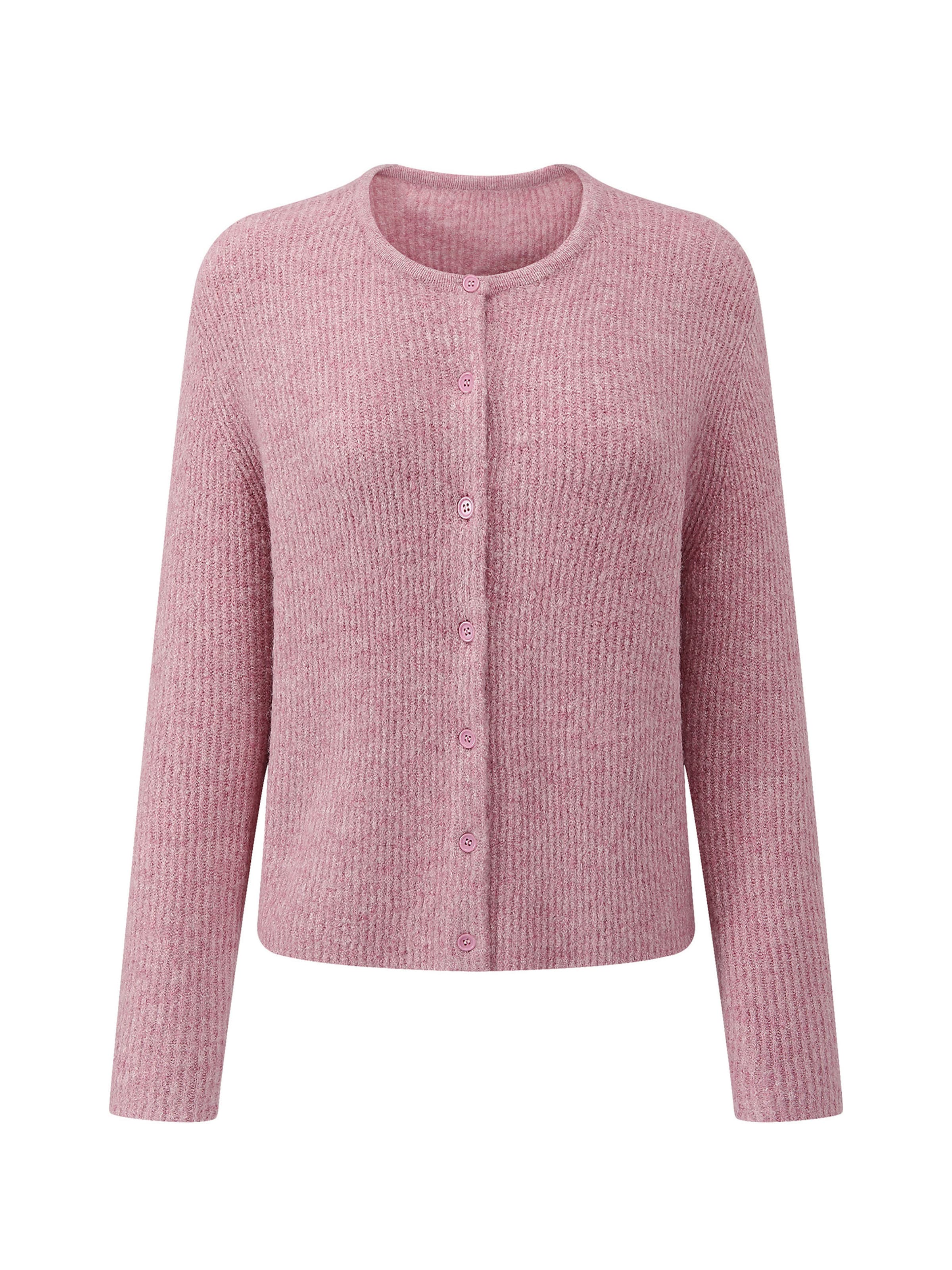 SASSYCLASSY Strickjacke‌‌‌‌‌‌‌‌ in Pink: Vorderseite