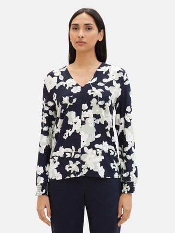 TOM TAILOR Blouse in Zwart: voorkant