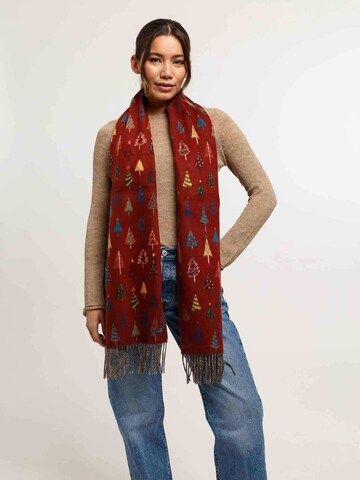 FRAAS Schal in Rot: Vorderseite