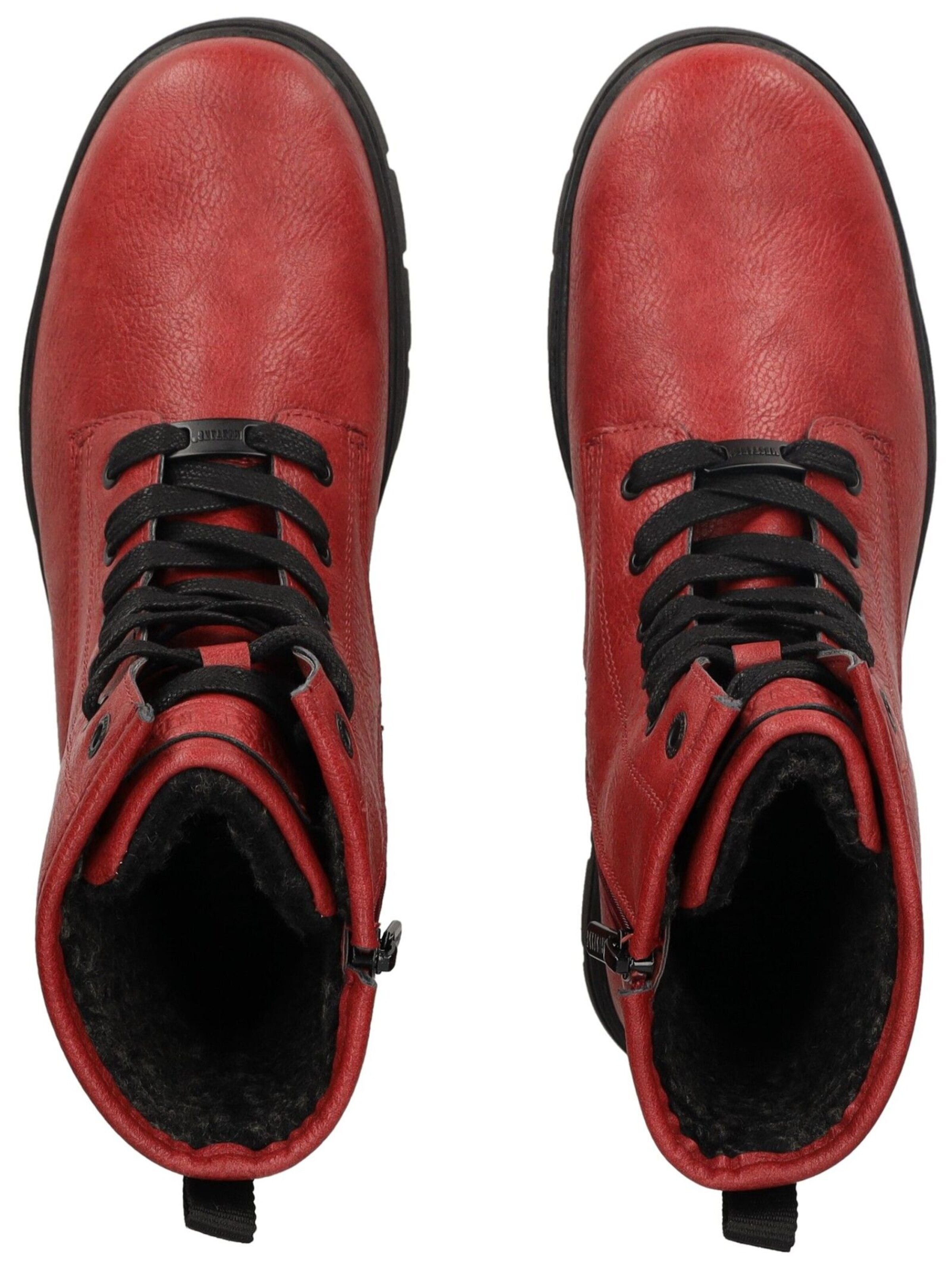 MUSTANG Schnürstiefelette in Rot