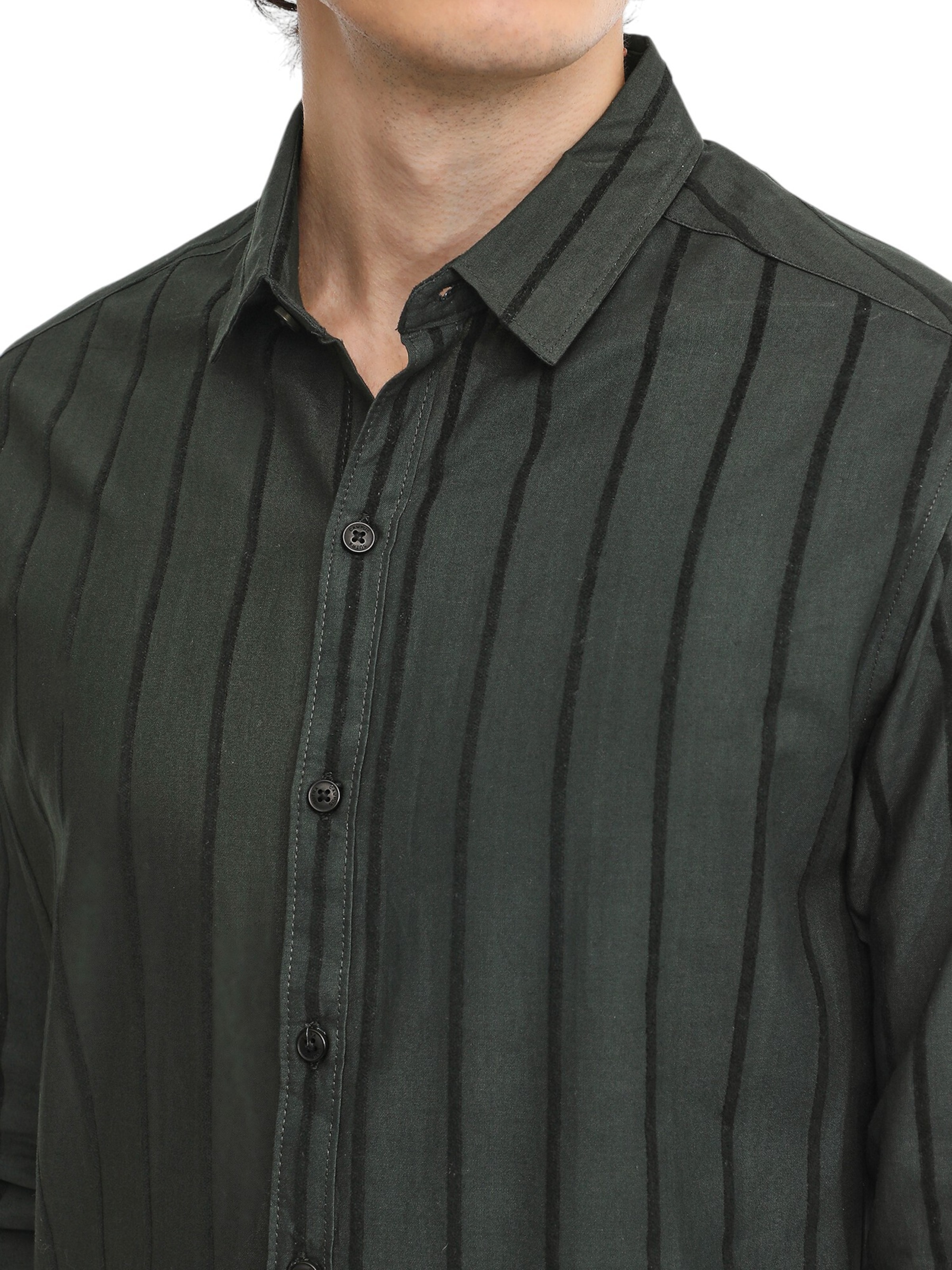 Campus Sutra Comfort Fit Skjorte 'Teale' i grøn